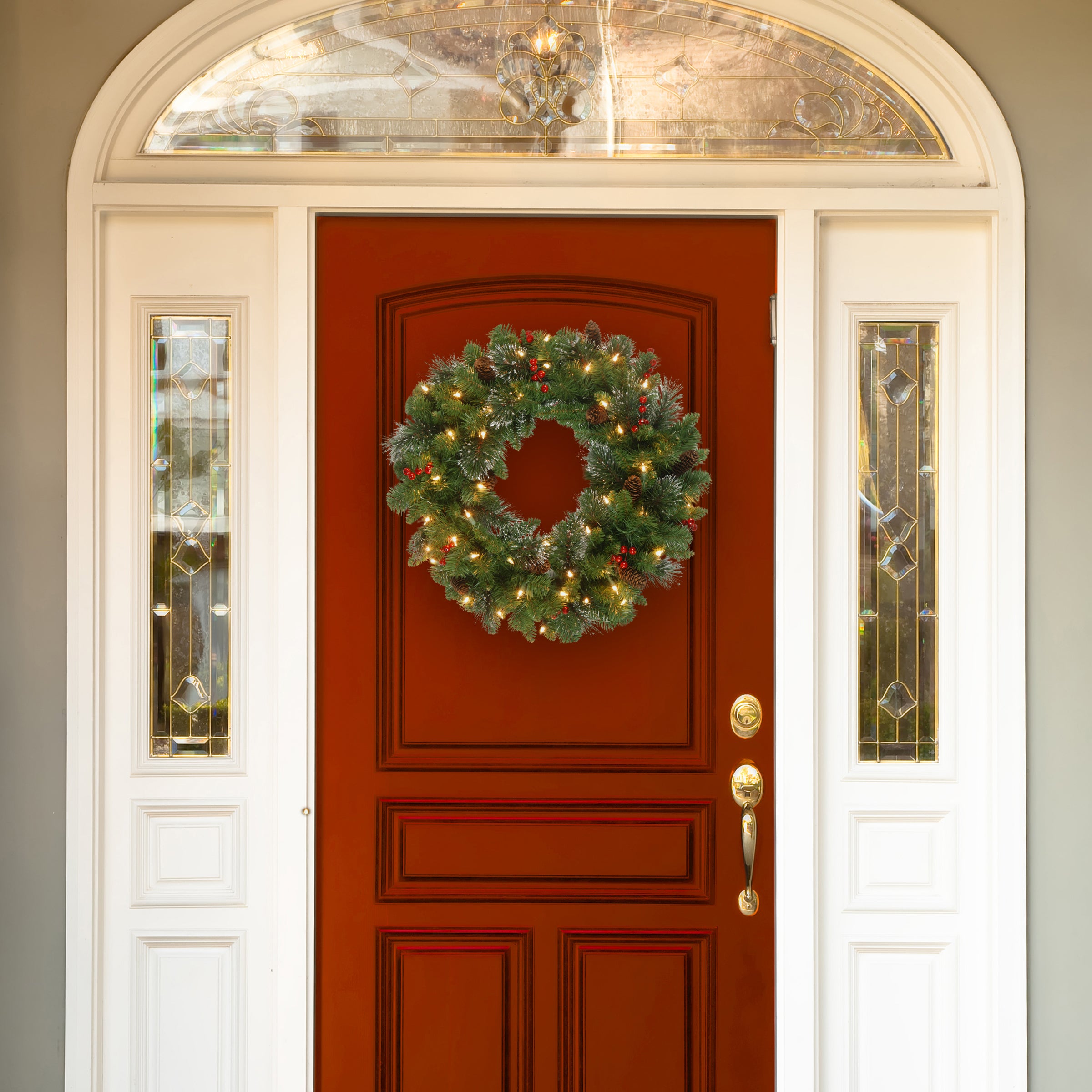 National Tree Company Crestwood Spruce Wreath - Thumbnail 4