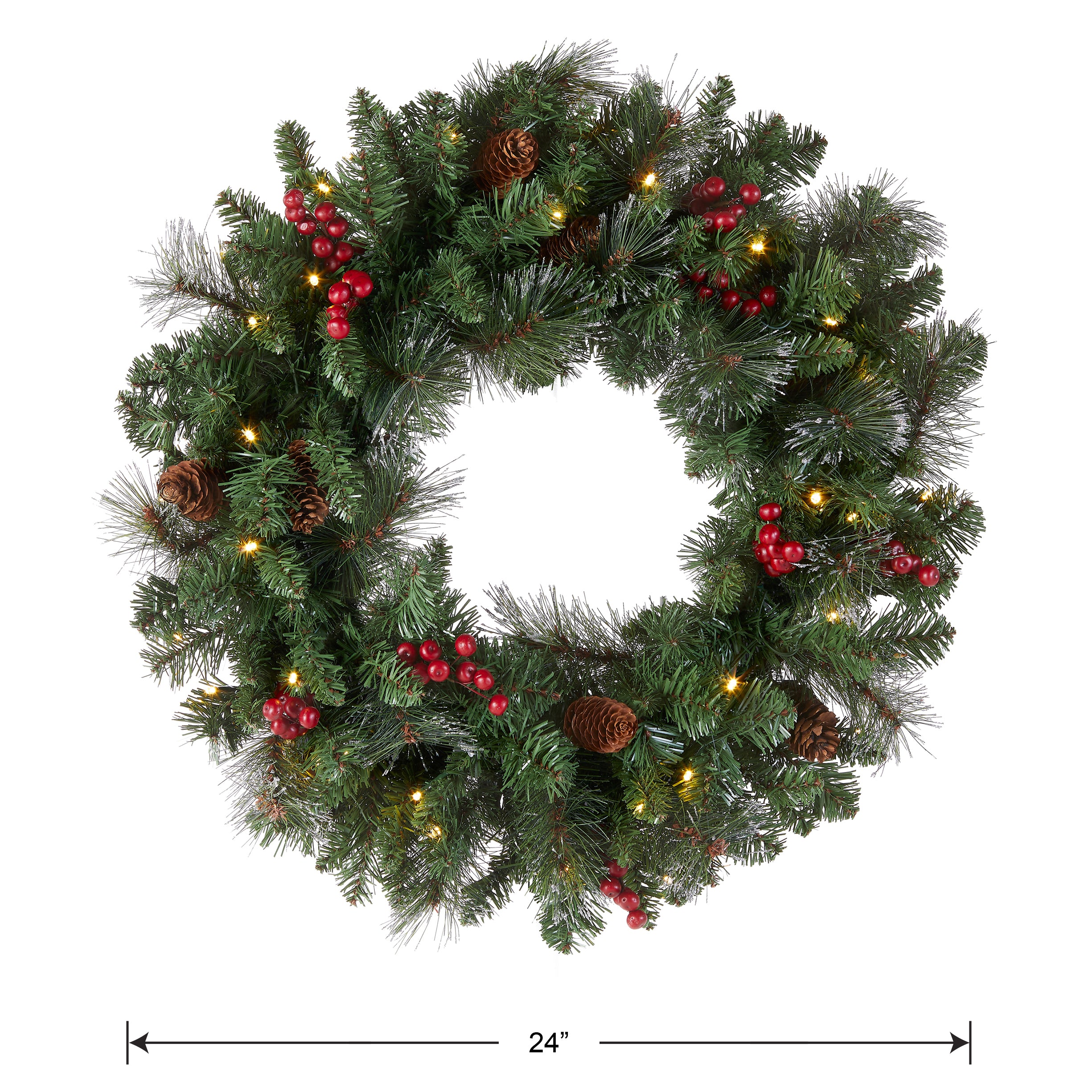 National Tree Company Crestwood Spruce Wreath - Thumbnail 2