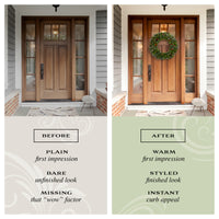 30 in. Pre-Lit Crestwood Spruce Wreath with Warm White LED Lights - National Tree Company