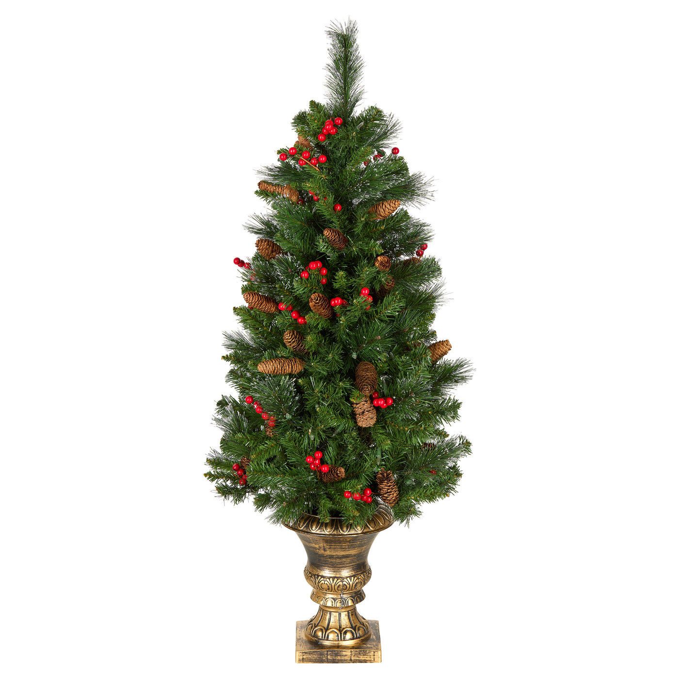 4 ft. Pre-Lit Crestwood Spruce Entrance Tree with Clear Lights, Plug-In - National Tree Company