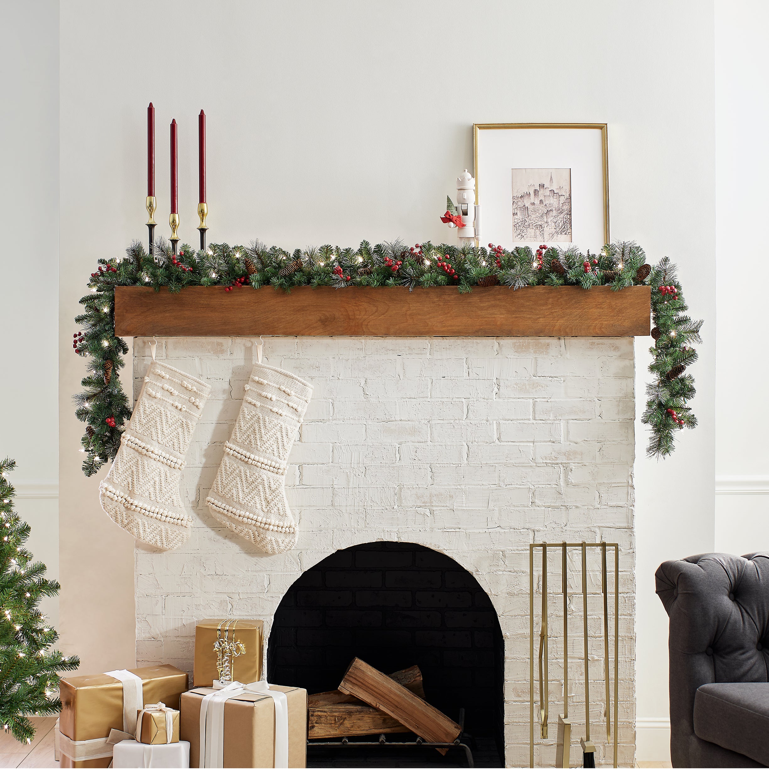 National Tree Company Crestwood Spruce Garland