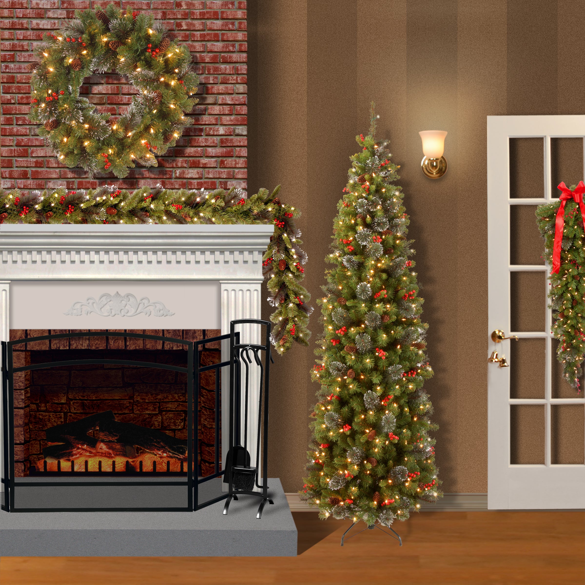 National Tree Company Crestwood Spruce Garland - Thumbnail 5