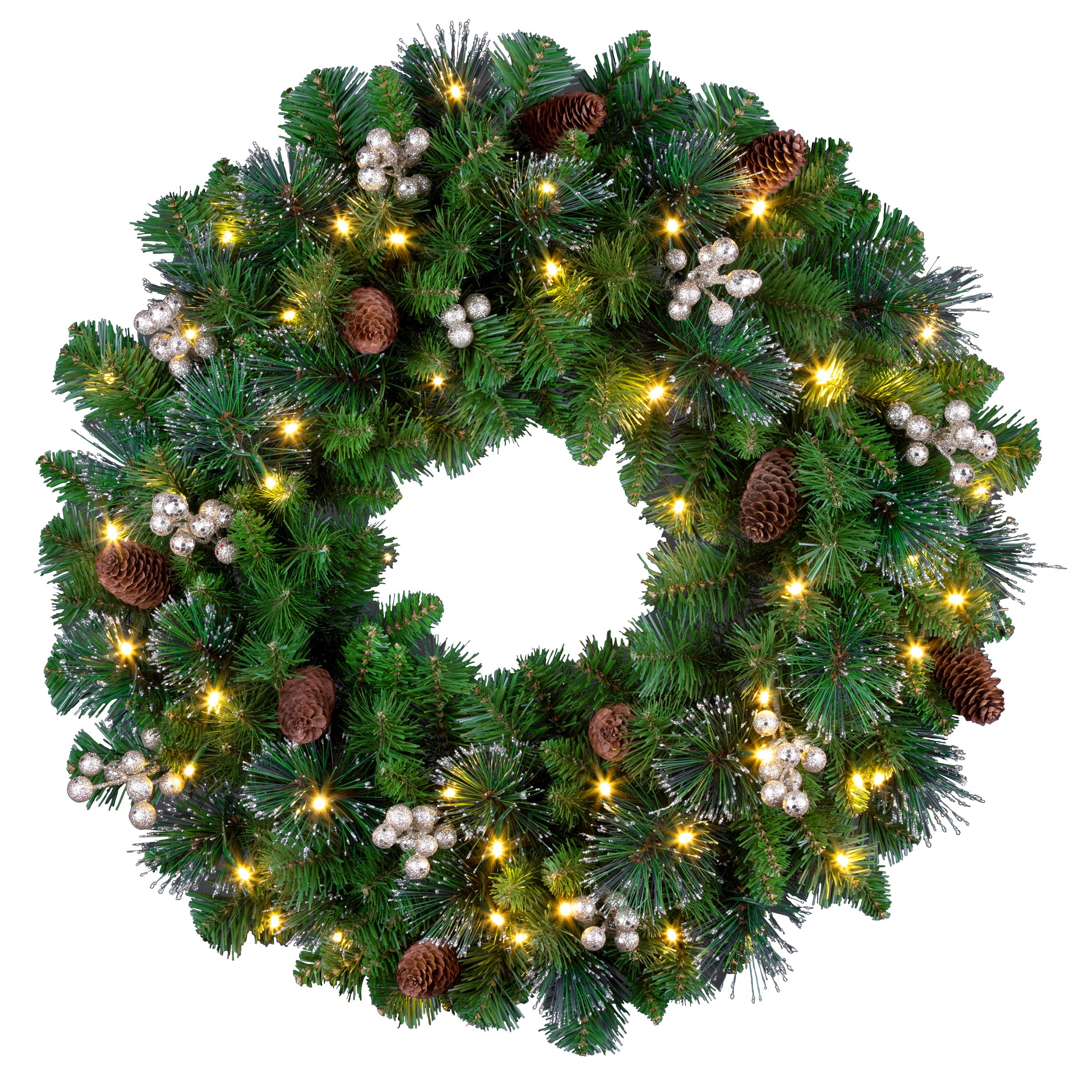 National Tree Company Crestwood Spruce Christmas Wreath - Thumbnail 2