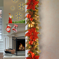 9 ft. Pre-Lit Decorative Collection Holiday Garland with Clear Lights - National Tree Company