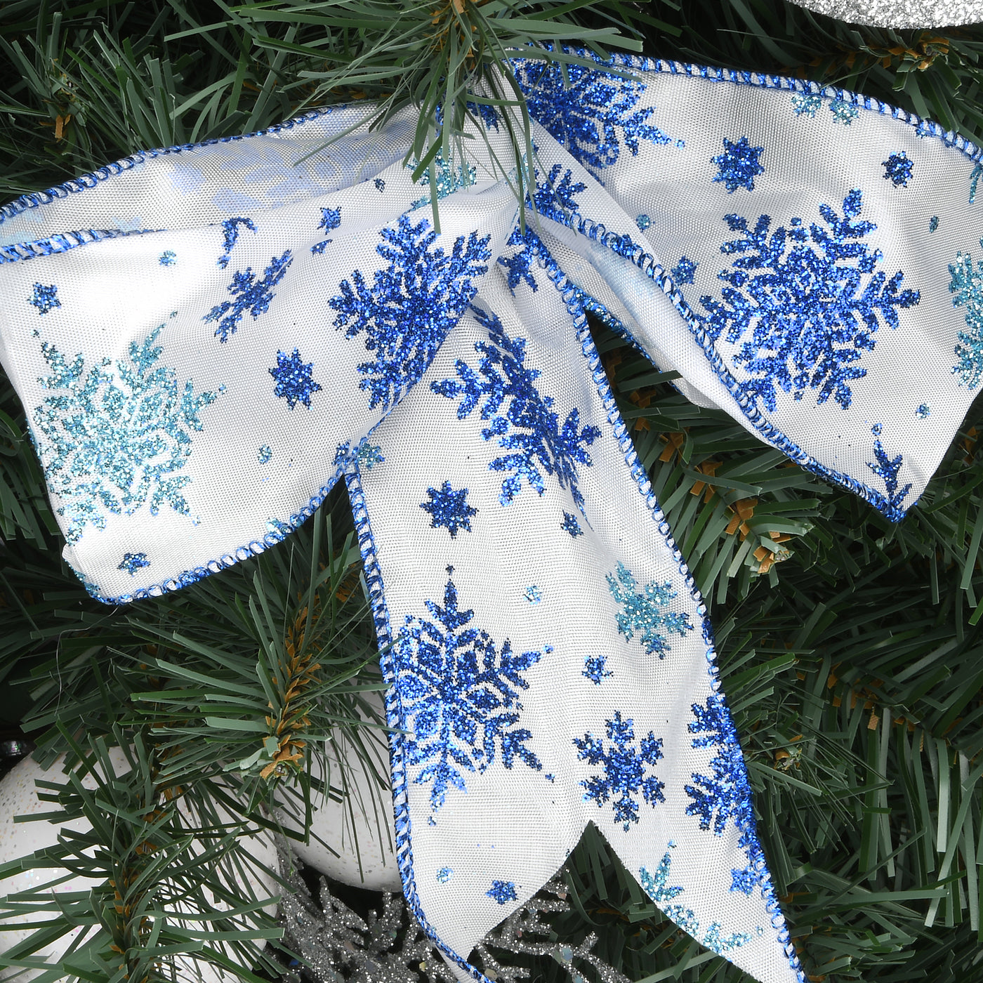 9 ft. Pre-Lit Decorative Collection Ornament Garland with Clear Lights - National Tree Company