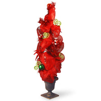 4 ft. Decorative Collection Red Ribbon Entrance Tree - National Tree Company