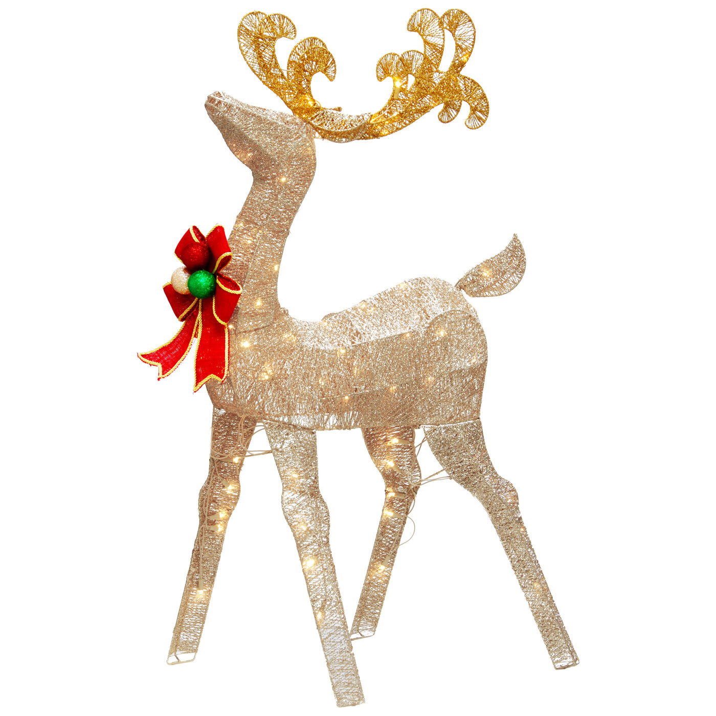 48 in. Reindeer Decoration with White LED Lights - National Tree Company