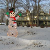 48 in. Snowman Decoration with Clear Lights - National Tree Company