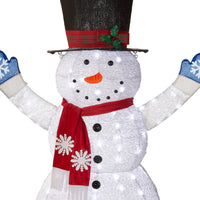 72" Snowman Decoration with White LED Lights - National Tree Company