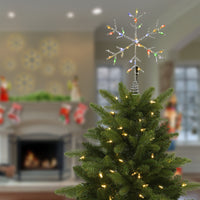 14.5 in. Snowflake Tree Top for Artificial Trees with Dual Color Lights - National Tree Company