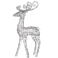 48 in. Ice Crystal Bead Standing Deer with LED Lights - National Tree Company