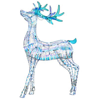 48 in. Pre Lit Iridescent Reindeer Decoration with Cool White LED Lights - National Tree Company