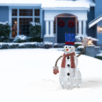 30 in. Pre-Lit Fabric Snowman - National Tree Company