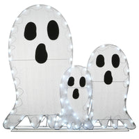 Halloween Pre-Lit Ghost Trio Outdoor Decoration, LED Lights, 36 Inches - National Tree Company