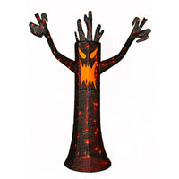 Halloween Lawn Decoration, Black, Spooky Tree, LED Lights, Plug In, 4 Feet - National Tree Company