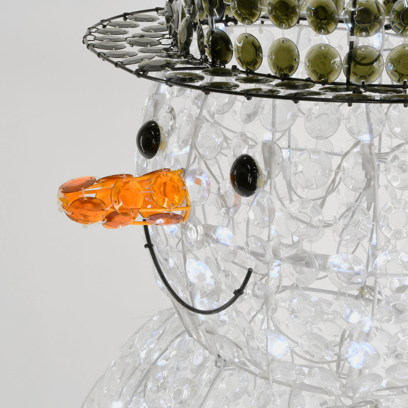 60 in. Crystal Bead Snowman with LED Lights - National Tree Company