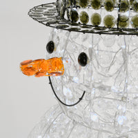 60 in. Crystal Bead Snowman with LED Lights - National Tree Company