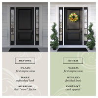 24 in. Spring Wreath with Lemons, Hydrangeas, Ranunculus and Buttercups - National Tree Company