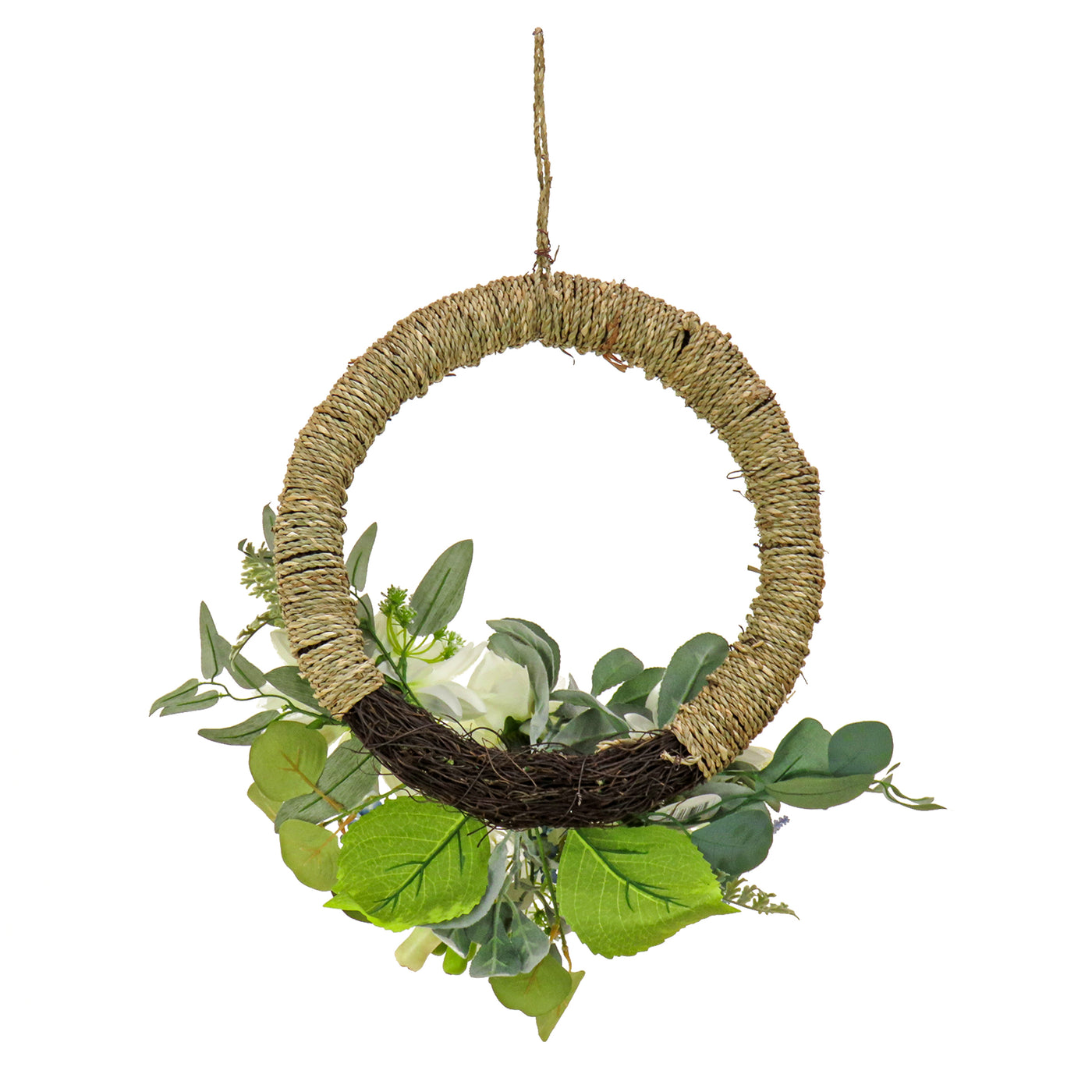 20 in. Spring Hoop Wreath with Dahlia, Peony, and Hydrangea Blooms - National Tree Company