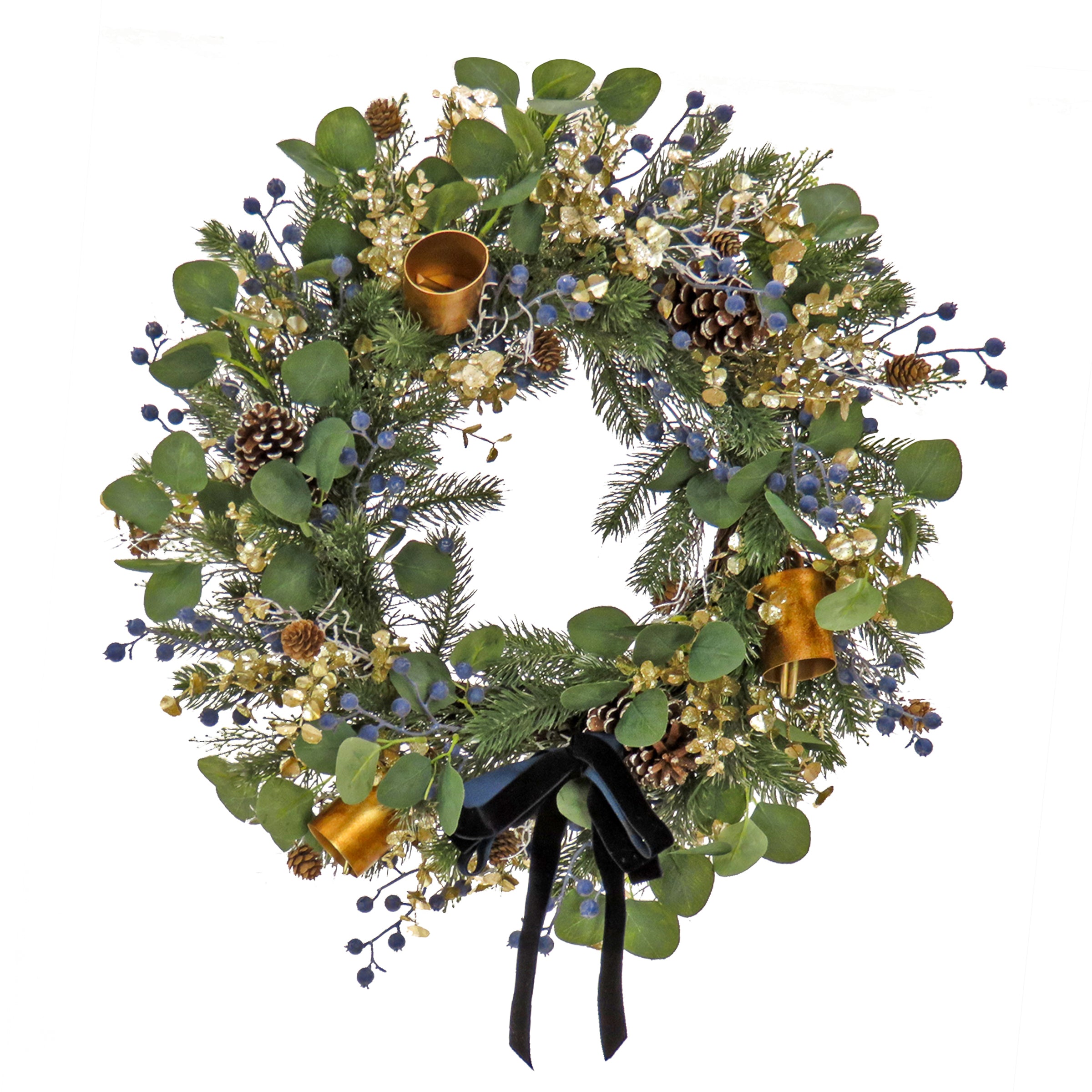 【sold】Green chic Christmasリース ◯28センチ 28 in. HGTV Home Collection Swiss Chic Wreath · National Tree Company