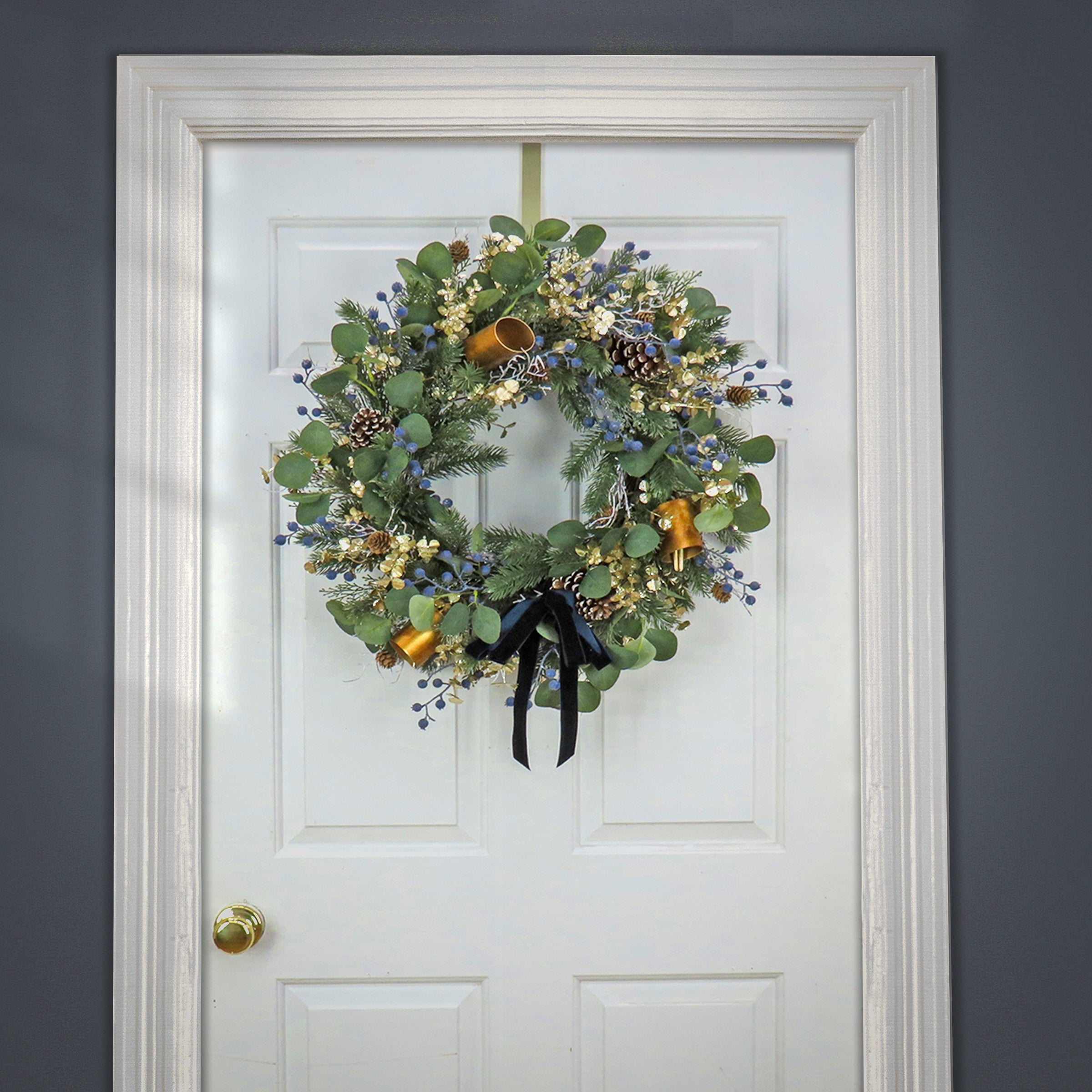 28 in. HGTV Home Collection Swiss Chic Wreath · National Tree Company