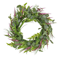 22 in. Spring Wreath with Lavender and Eucalyptus Leaves - National Tree Company