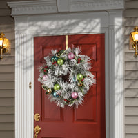 27 in. Snowy Pine Decorated Wreath - National Tree Company