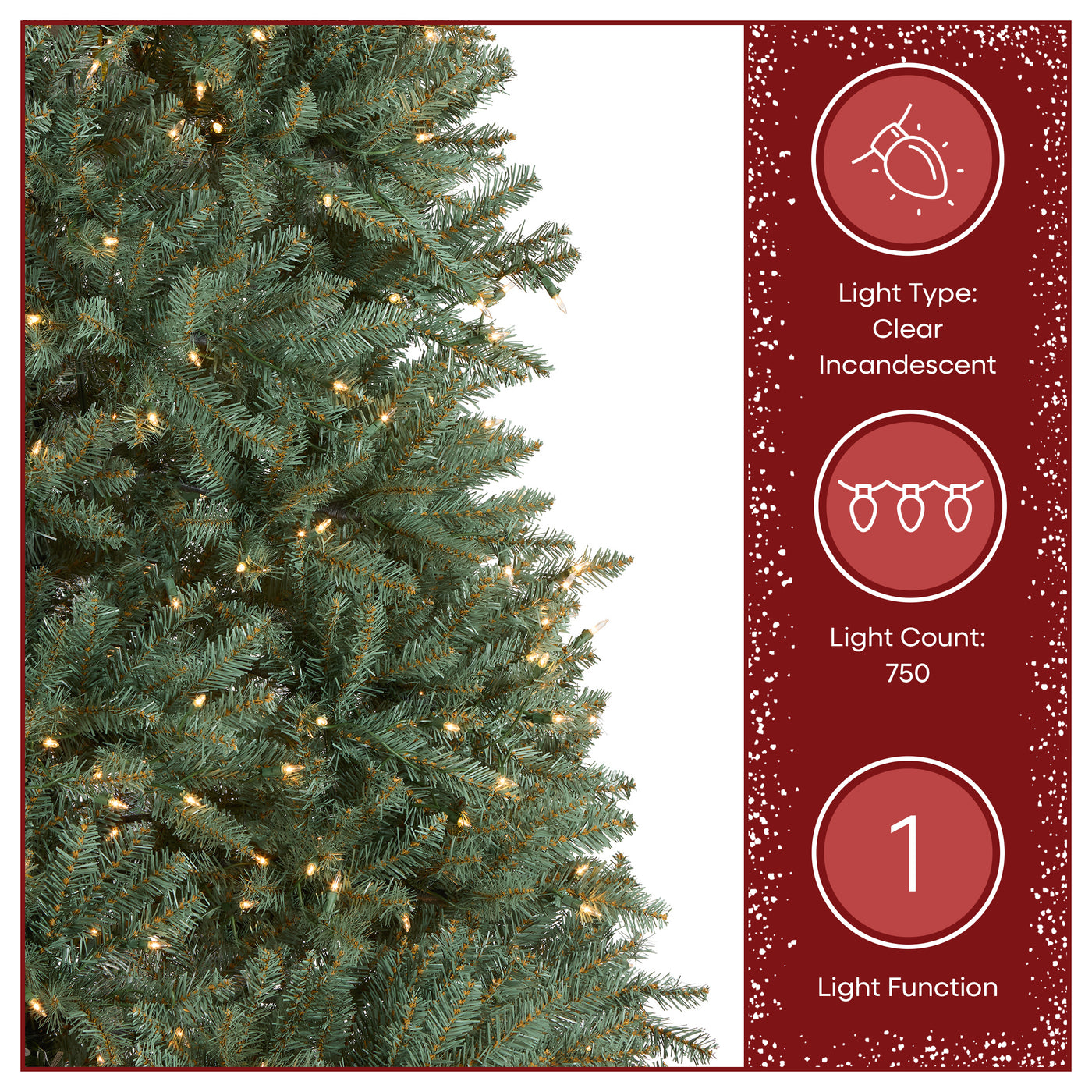 7.5 ft. Pre-Lit Dunhill Fir Blue Tree with Clear Lights - National Tree Company