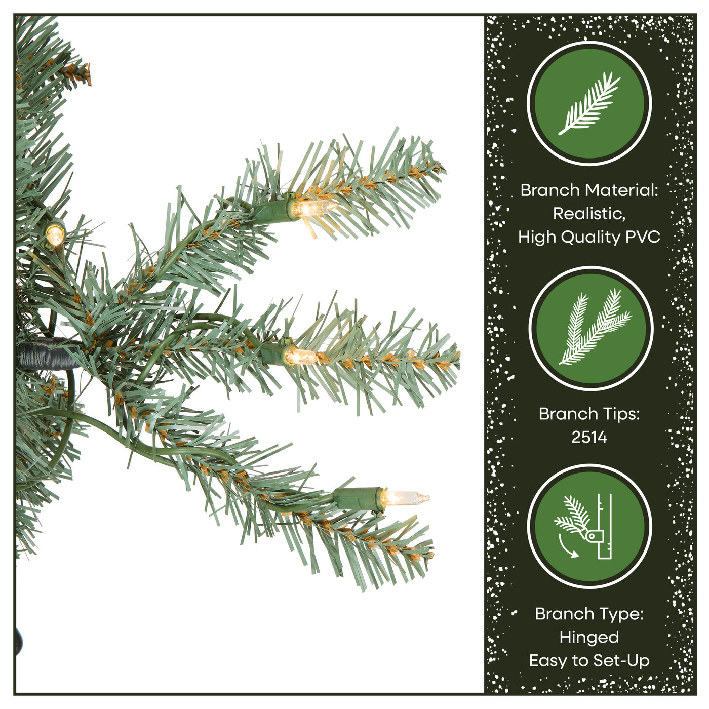 7.5 ft. Pre-Lit Dunhill Fir Blue Tree with Clear Lights - National Tree Company