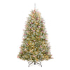 6.5 ft. Pre-Lit Dunhill Fir Snowy Tree with Clear Lights - National Tree Company