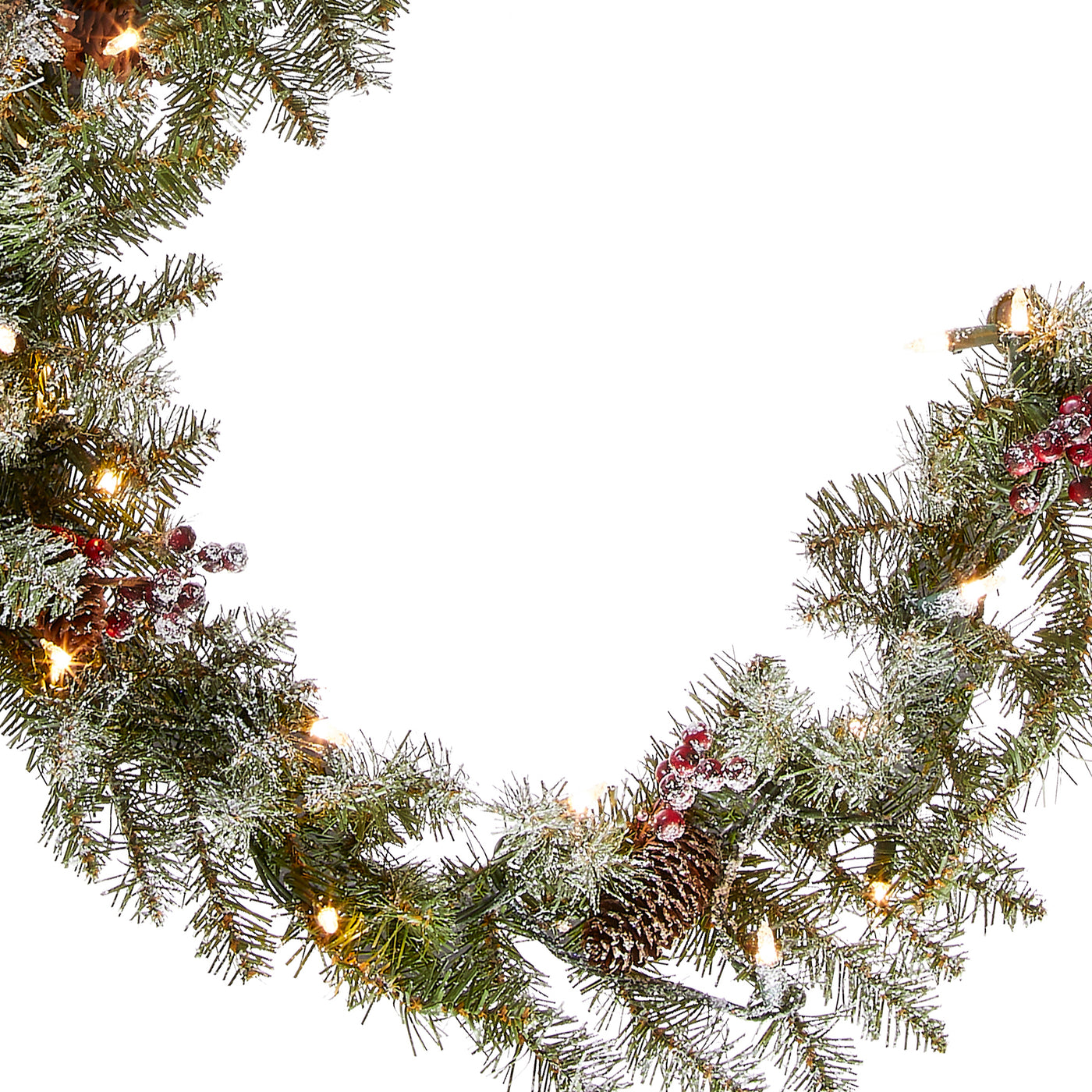 9 ft. Pre-Lit Dunhill Fir Garland with Clear Lights - National Tree Company