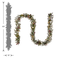 9 ft. Pre-Lit Dunhill Fir Garland with Clear Lights - National Tree Company