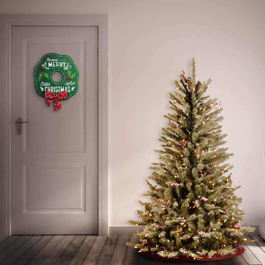 4.5 ft. Pre-Lit Dunhill Fir Slim Tree with Clear Lights