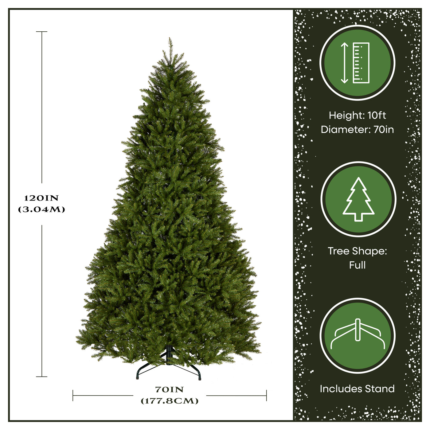 10 ft. Dunhill Fir Hinged Tree - National Tree Company