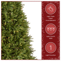 12 ft. Pre-Lit Dunhill Fir Tree with Clear Lights, Plug-In - National Tree Company