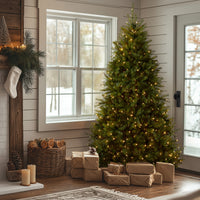 9 ft. Pre-Lit Dunhill Fir Tree with Dual Color LED Lights, Plug-In - National Tree Company