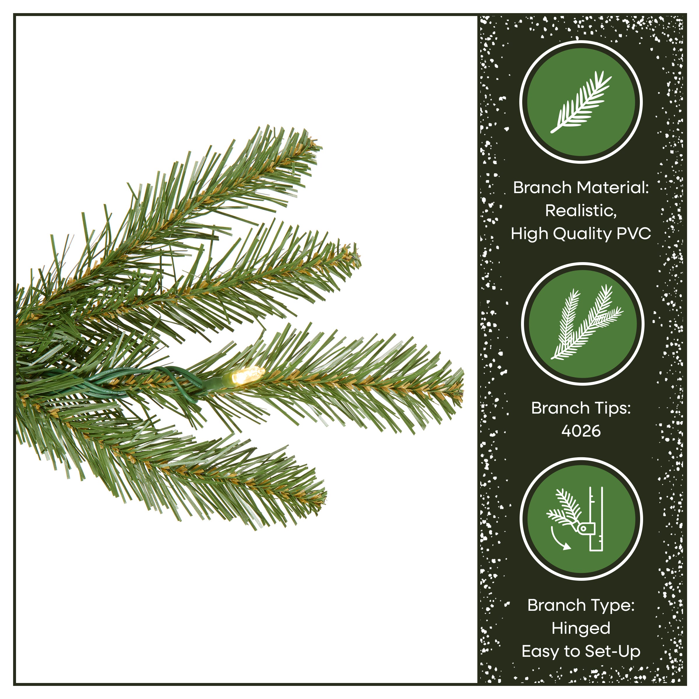 クリスマスツリー　National Tree Company DUH-40LO 9 ft. Pre-Lit Dunhill Fir Tree with Dual Color LED Lights, Plug-In