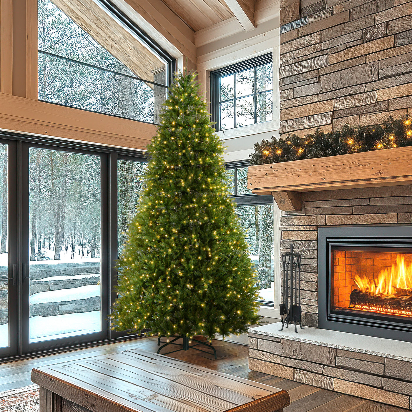 10 ft. Pre-Lit Dunhill Fir Tree with Dual Color LED Lights - National Tree Company