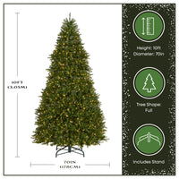 10 ft. Pre-Lit Dunhill Fir Tree with Dual Color LED Lights - National Tree Company