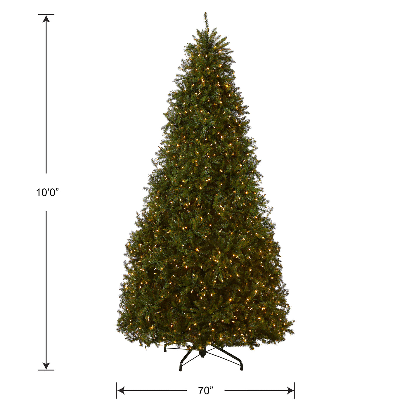 10ft. Pre-Lit Dunhill Fir Tree with Dual Color LED Lights - National Tree Company