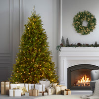 7.5 ft. Pre-Lit Dunhill Fir Tree with Dual Color LED Lights, Plug-In - National Tree Company