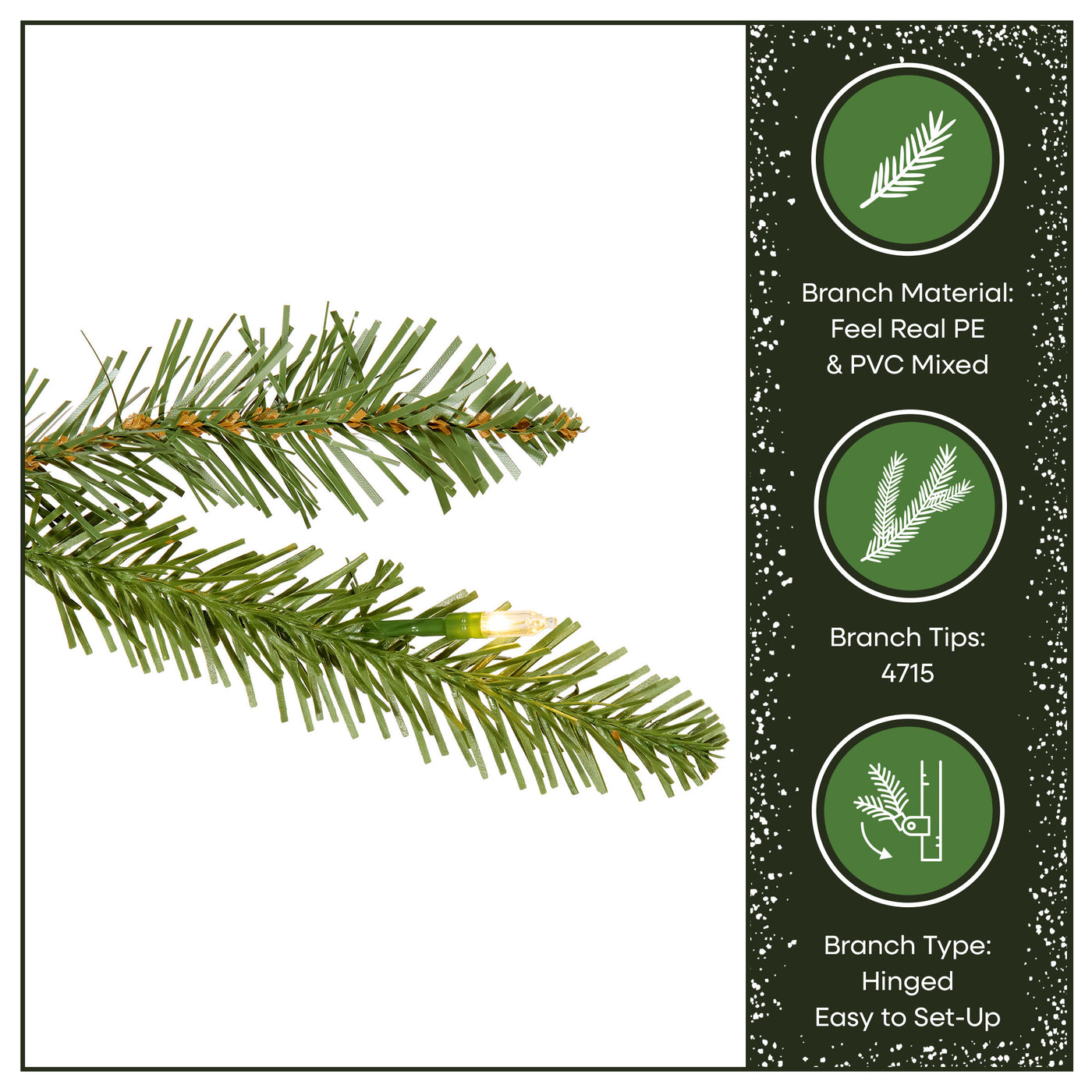 10 ft. Pre-Lit Northvale Fir with Warm White LED Lights - National Tree Company