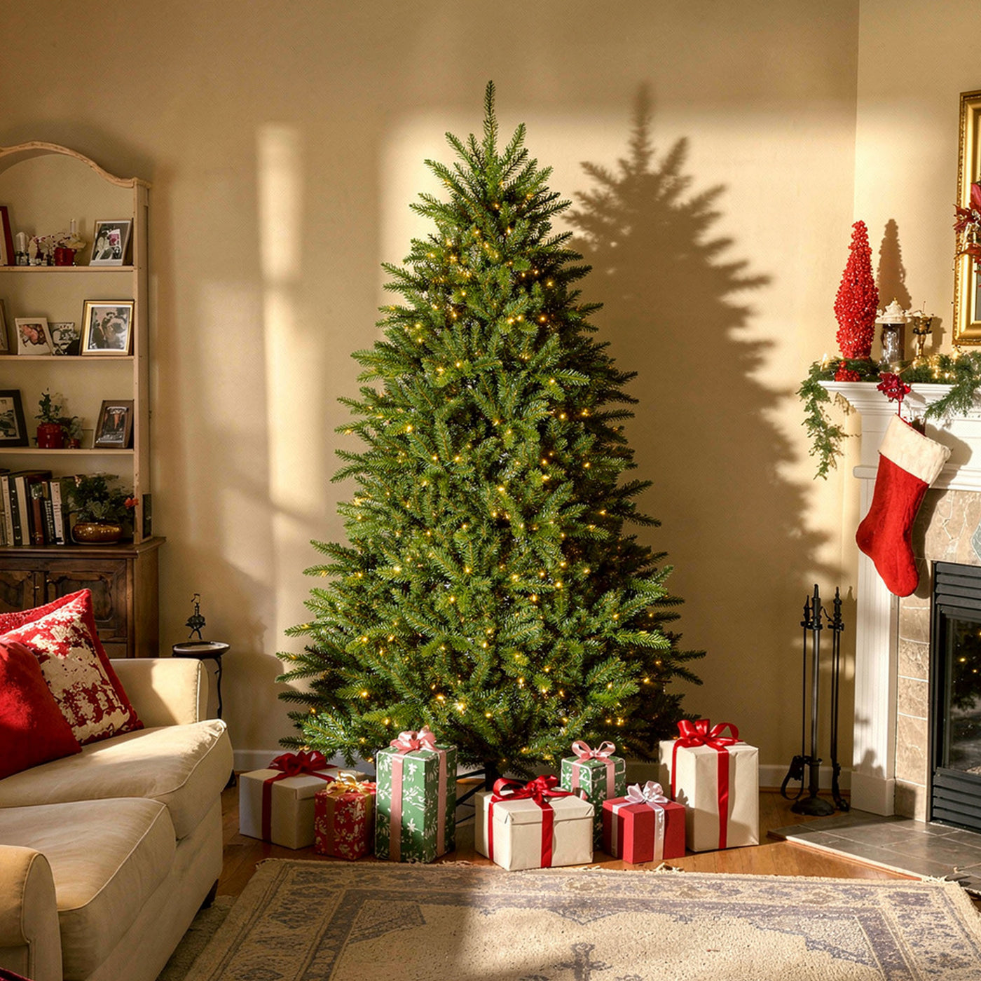 6.5 ft. Pre-Lit Northvale Fir with Warm White LED Lights - National Tree Company