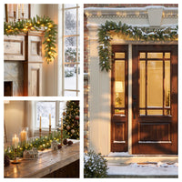 9 ft. Pre-Lit Northvale Fir Garland with Warm White LED Lights, Plug-in - National Tree Company