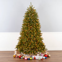 6.5ft. Dunhill Fir Tree with Multicolor, Clear Spectrum Lights - National Tree Company