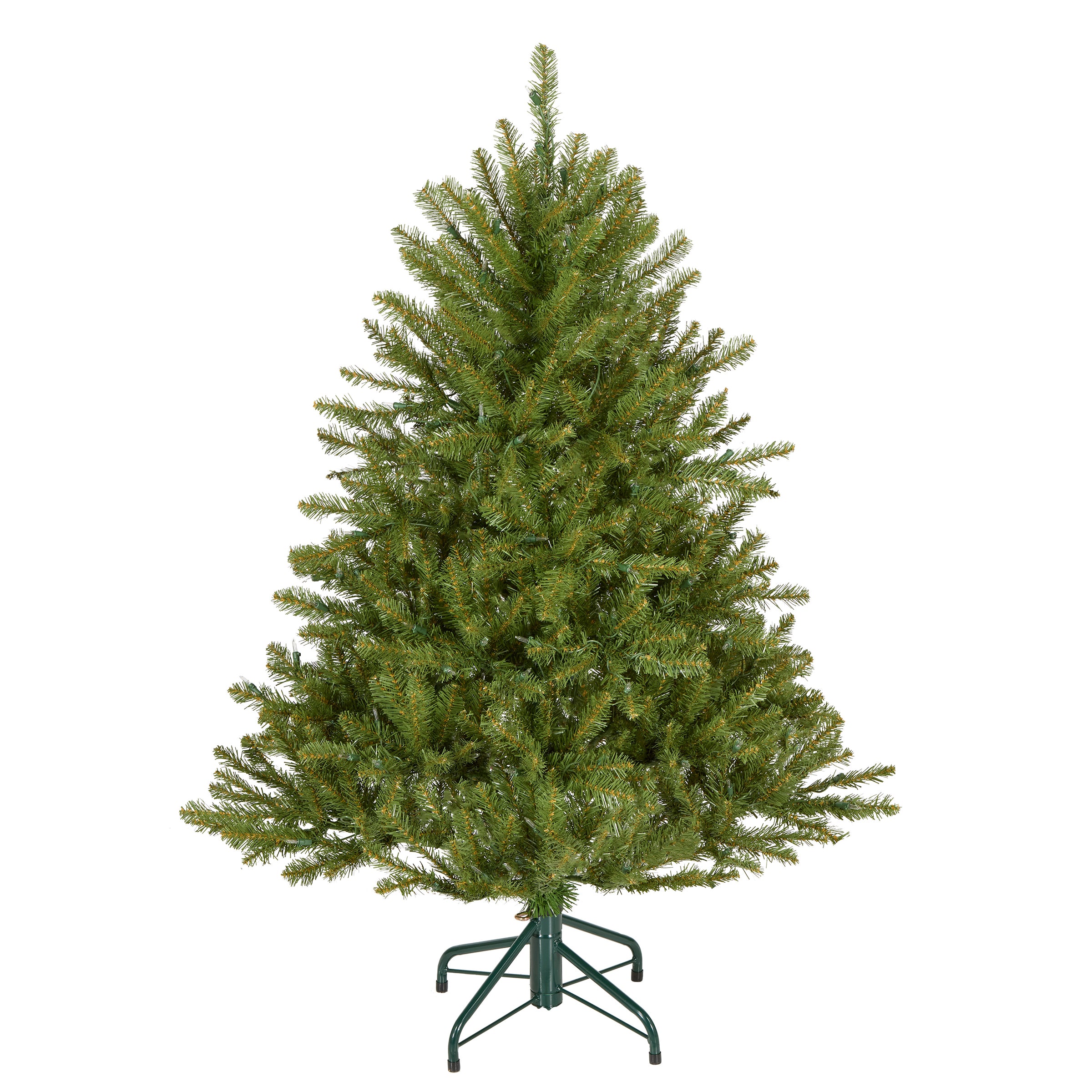 クリスマスツリー　National Tree Company DUH-40LO 4 ft. Pre-Lit Dunhill Fir Hinged Tree with Warm White LED Lights