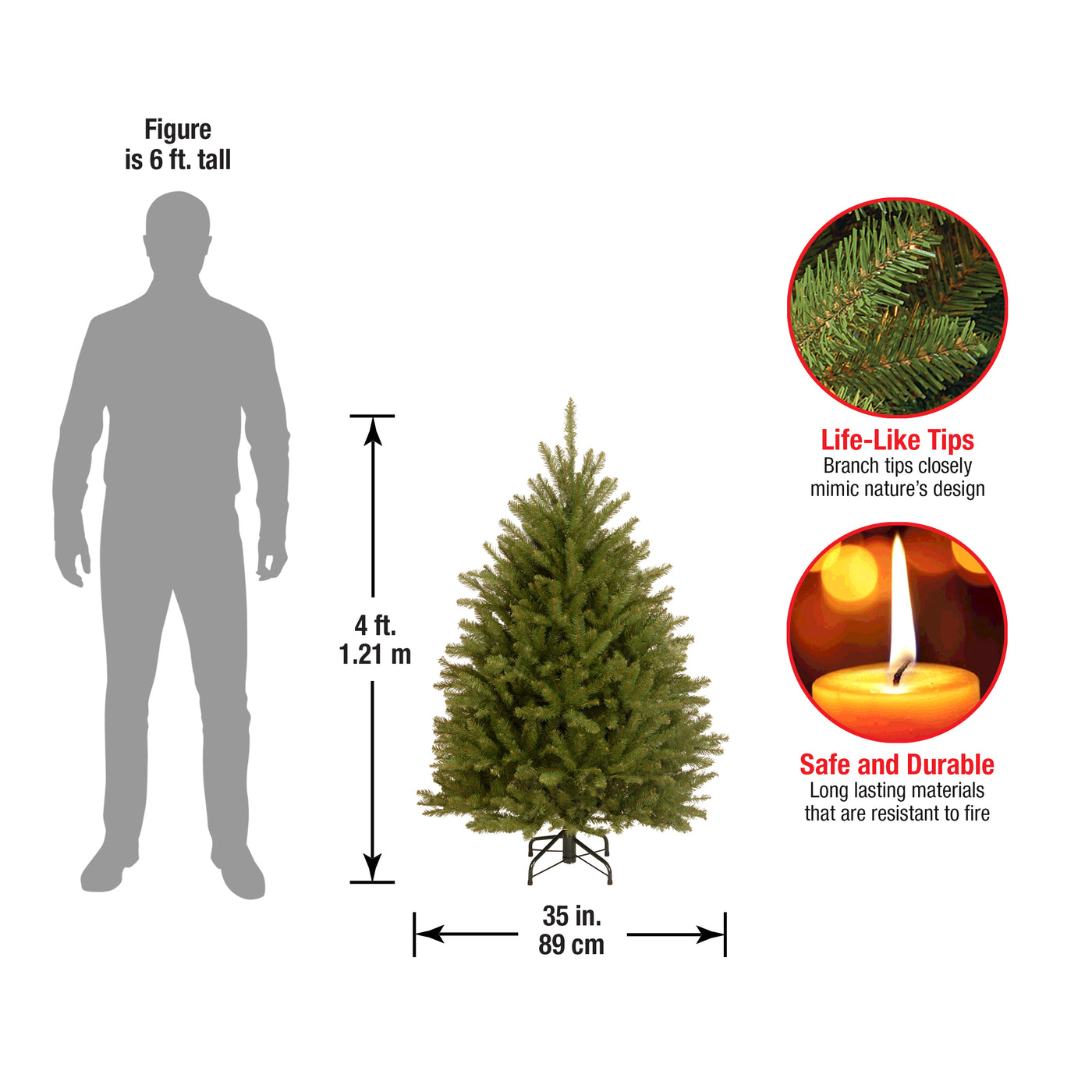 4 ft. Dunhill Fir Tree - National Tree Company