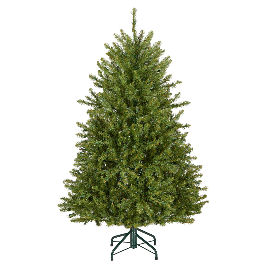 4.5 ft. Pre-Lit Dunhill Fir Hinged Tree with Clear Lights, Plug-In - National Tree Company