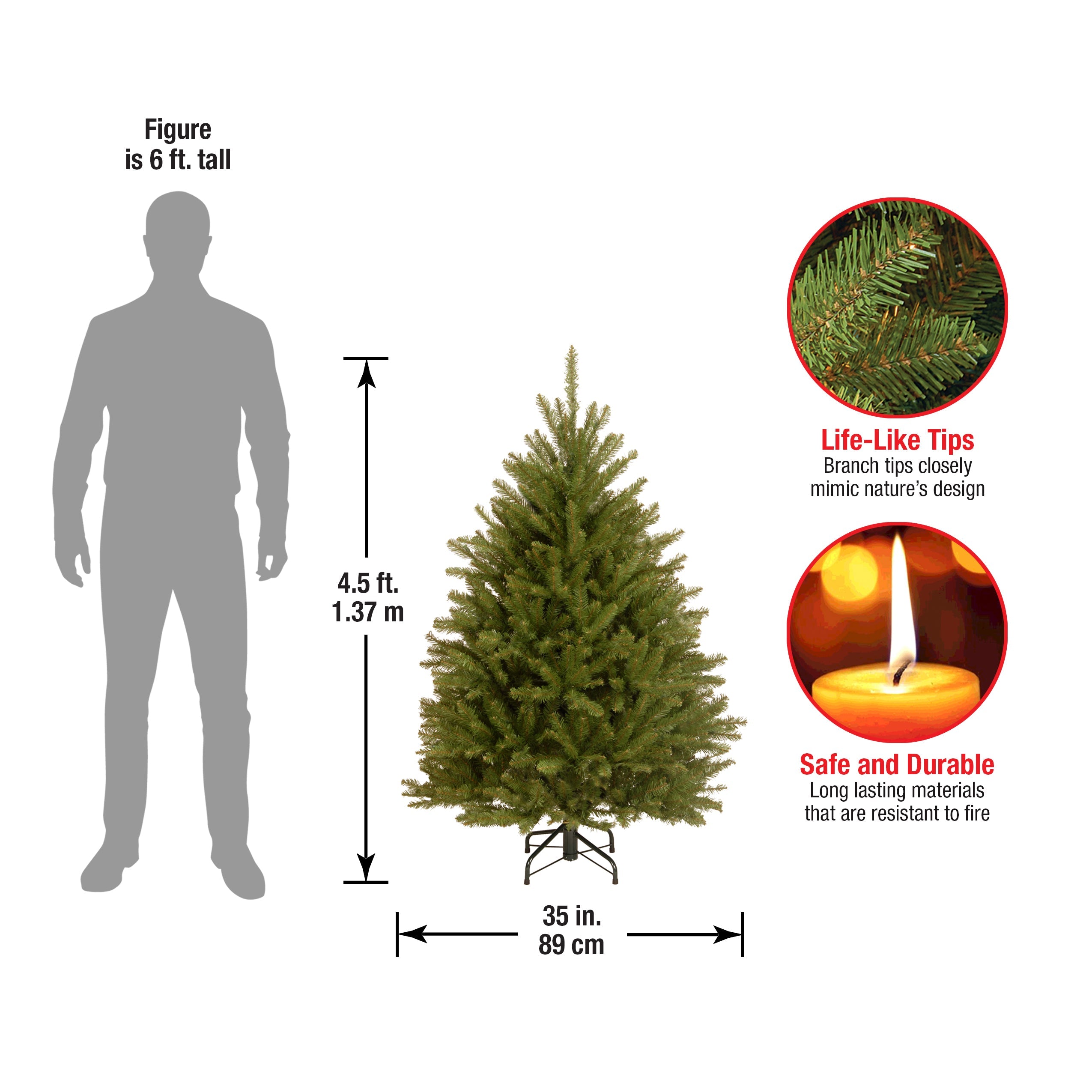 4.5 ft. Dunhill Fir Tree · National Tree Company