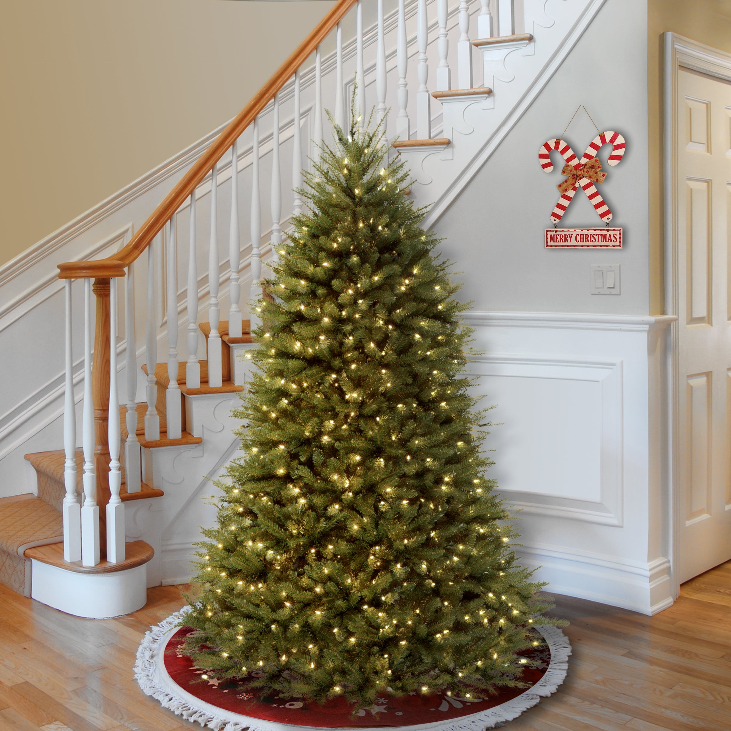 6 ft. Pre-Lit Dunhill Fir Tree with Clear Lights, Plug-In